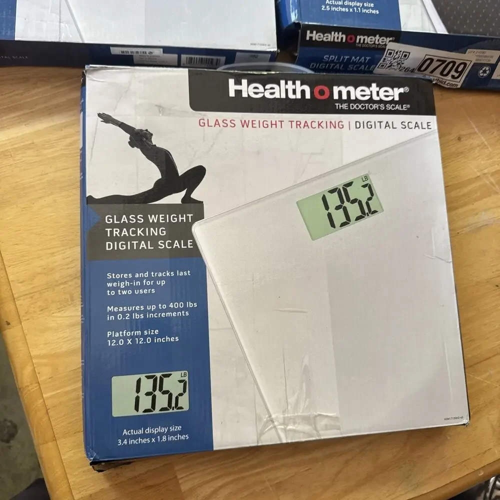 Set of 3 Health o Meter Digital Scales Glass Bathroom Weight For Parts
